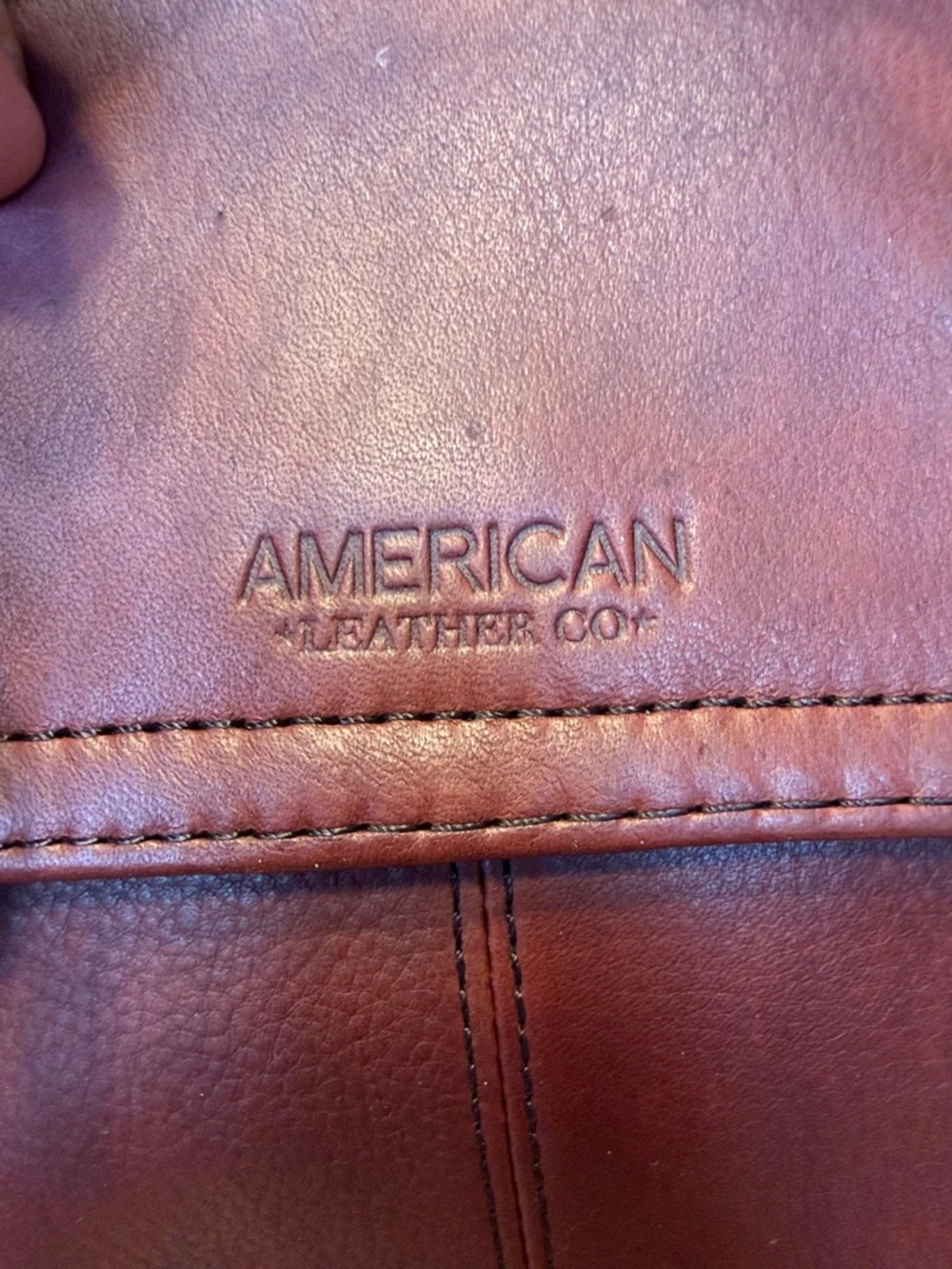 American Leather Co Old Money Brown Leather Crossbody Bag (EUC) - Picture 16 of 16